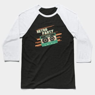 Retro Party Baseball T-Shirt